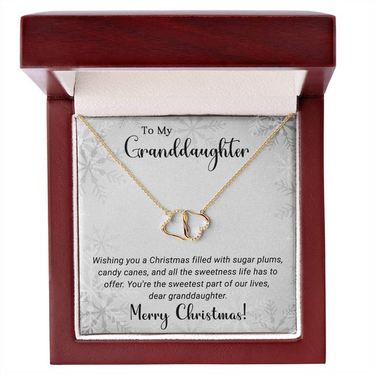 Merry Christmas Necklace for My Beloved Granddaughter A1030