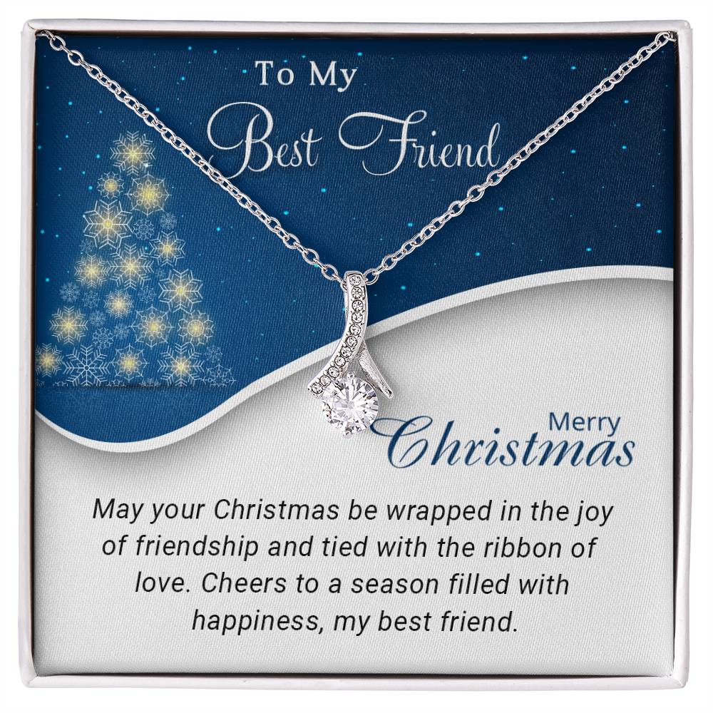 To My Best Friend: A Christmas Necklace to Celebrate Our Unbreakable Bond  A1068