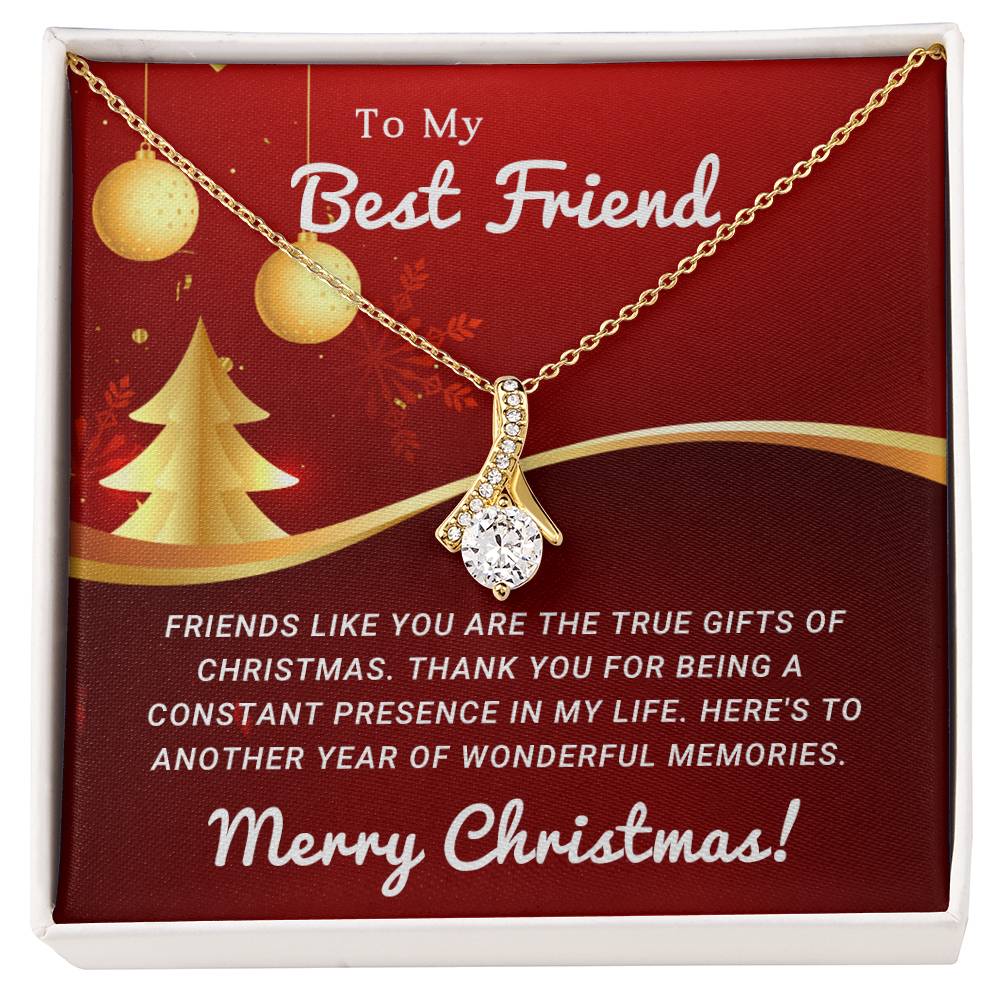 To My Heart's Confidante: A Merry Christmas Necklace as Special as You A1069