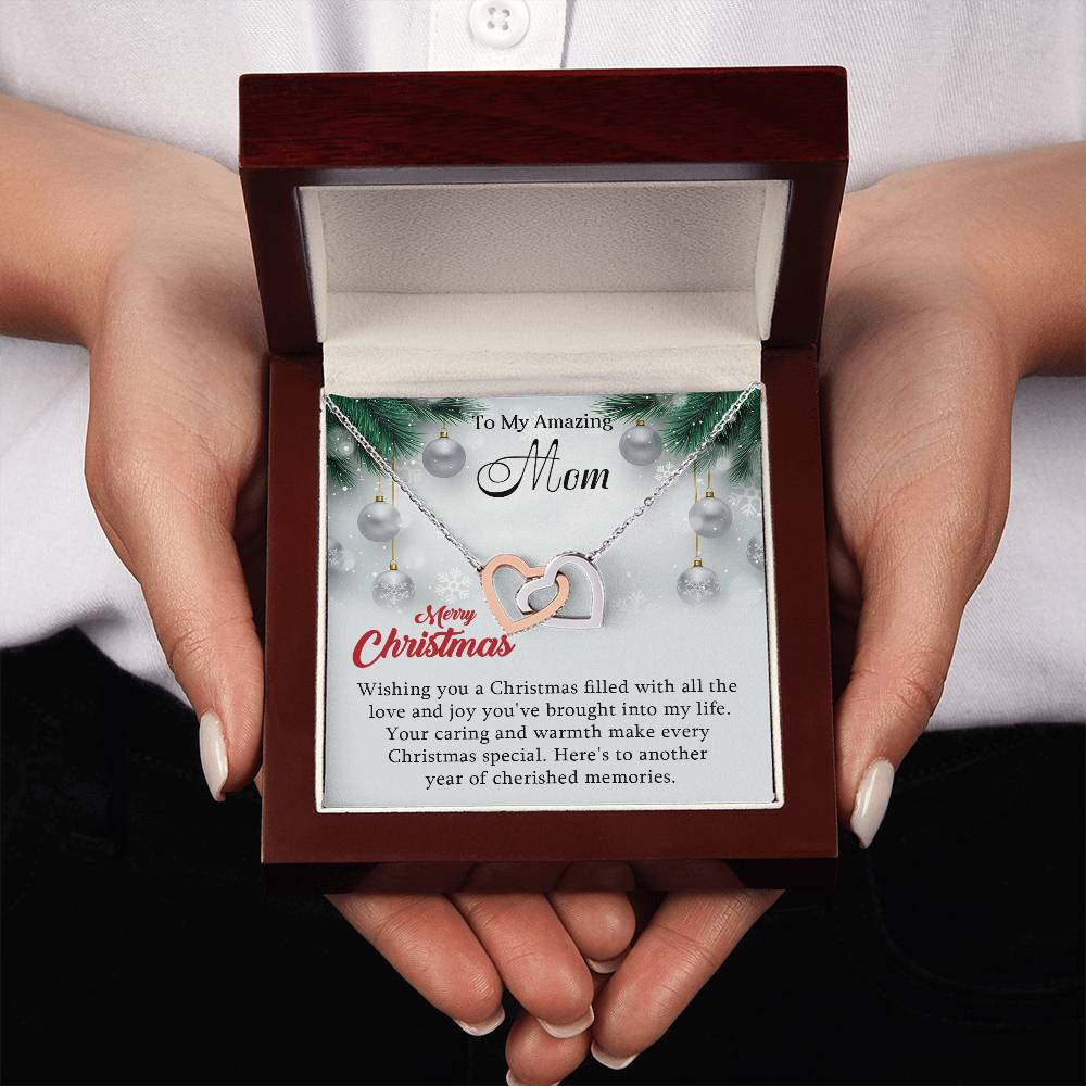 Mom Gift for Christmas - Elegant Necklace for Cherished Moments with Message Card A1001