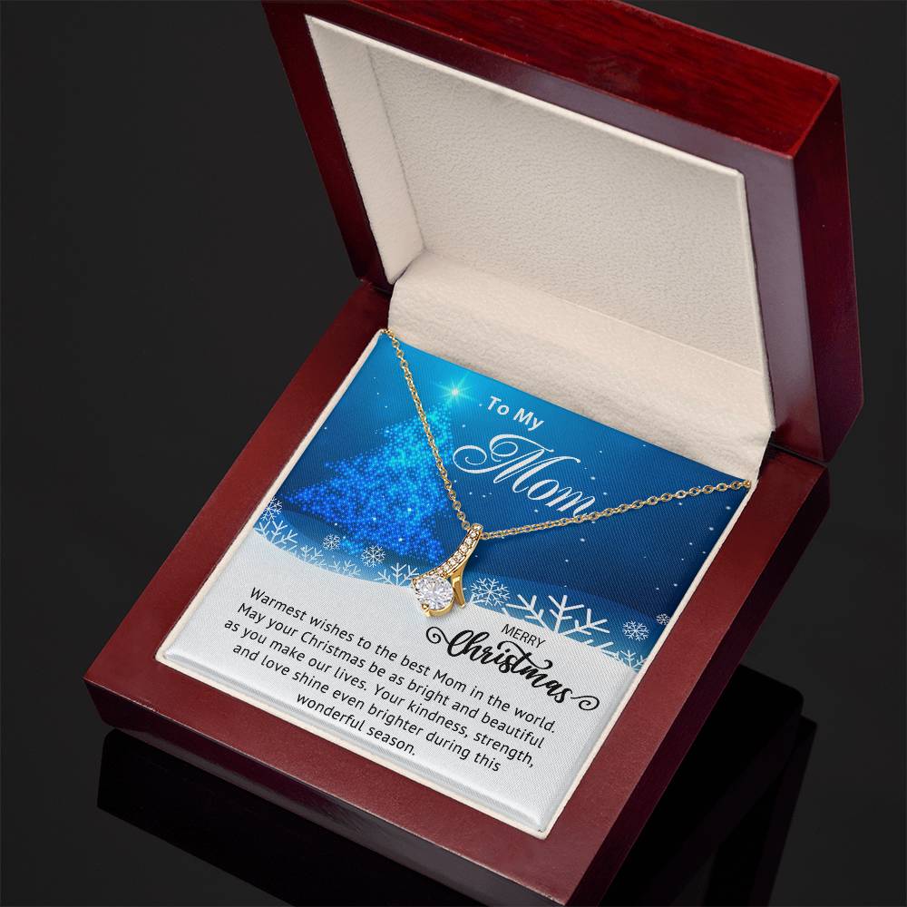 Christmas Gift for Mom Elegant Necklace with Heartfelt Message Card Personalized Jewelry for Mom Meaningful Gift to Show Your Love & Appreciation Thoughtful Present for Mother from Son/Daughter A1003