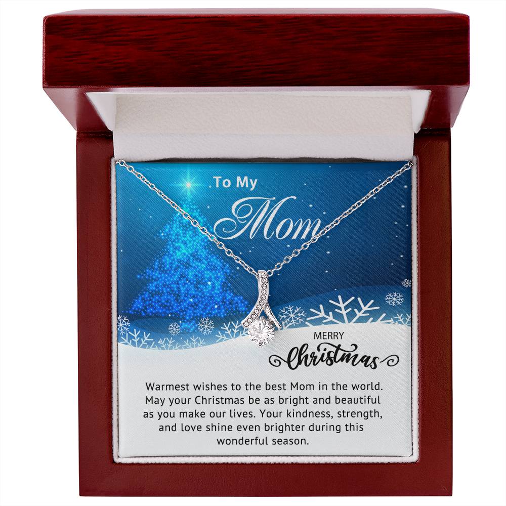 Christmas Gift for Mom Elegant Necklace with Heartfelt Message Card Personalized Jewelry for Mom Meaningful Gift to Show Your Love & Appreciation Thoughtful Present for Mother from Son/Daughter A1003