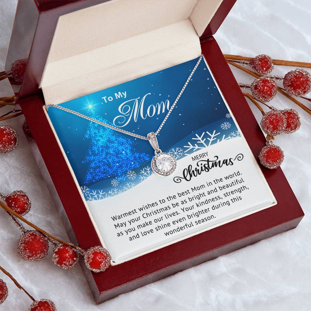 Christmas Gift for Mom Elegant Necklace with Heartfelt Message Card Personalized Jewelry for Mom Meaningful Gift to Show Your Love & Appreciation Thoughtful Present for Mother from Son/Daughter A1003