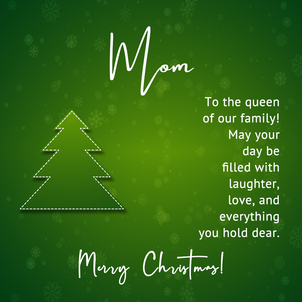 Merry Christmas to the Queen of Our Family – A Heartfelt Necklace Gift for Mom A1005