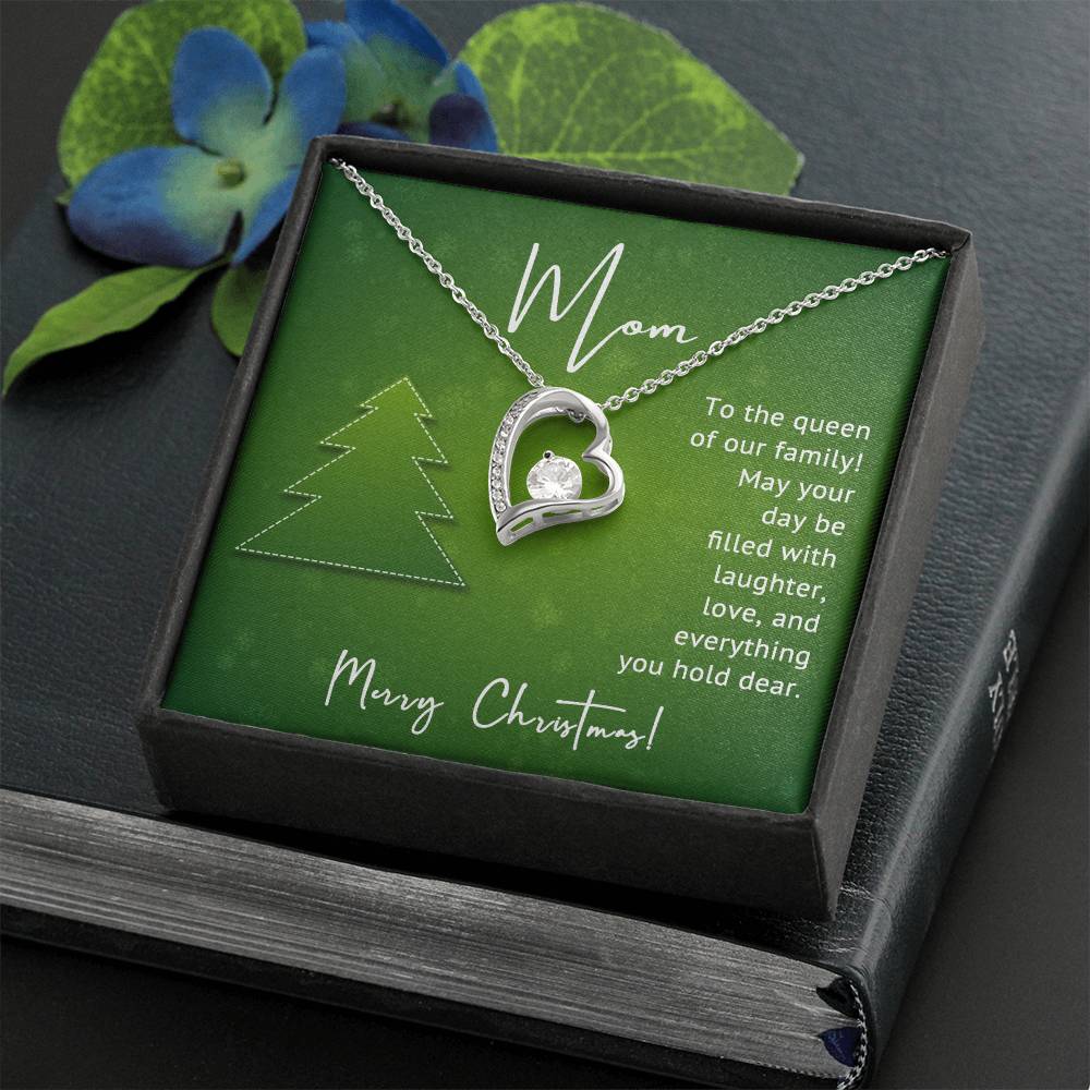 Merry Christmas to the Queen of Our Family – A Heartfelt Necklace Gift for Mom A1005