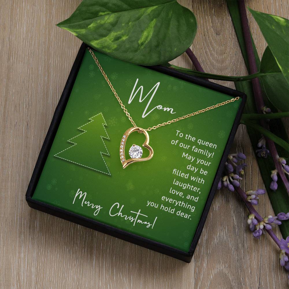 Merry Christmas to the Queen of Our Family – A Heartfelt Necklace Gift for Mom A1005