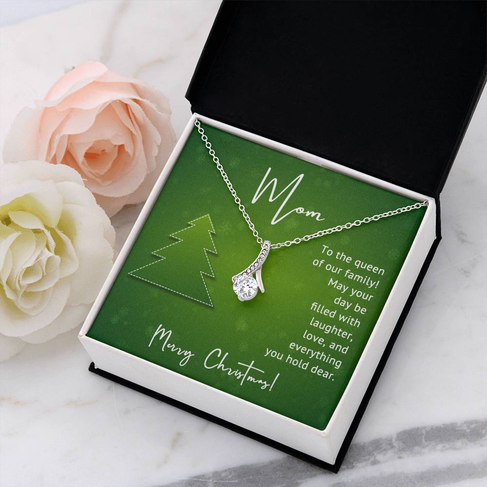 Merry Christmas to the Queen of Our Family – A Heartfelt Necklace Gift for Mom A1005