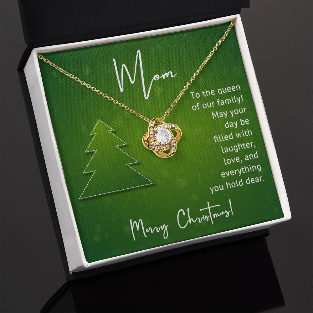 Merry Christmas to the Queen of Our Family – A Heartfelt Necklace Gift for Mom A1005