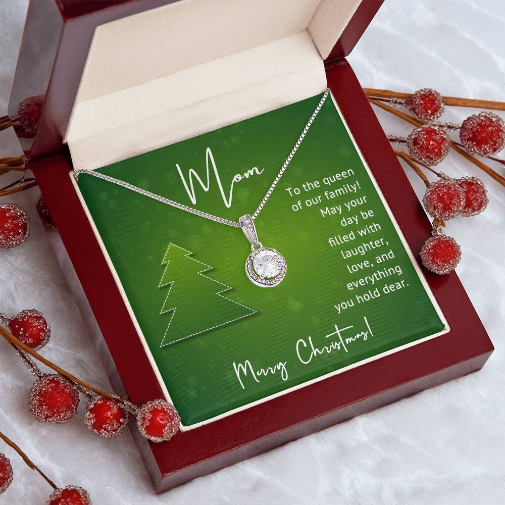 Merry Christmas to the Queen of Our Family – A Heartfelt Necklace Gift for Mom A1005