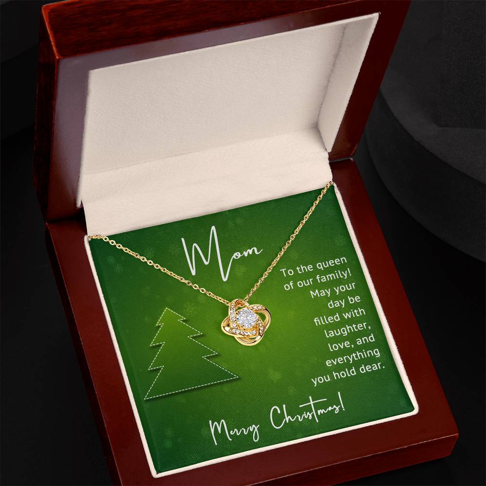 Merry Christmas to the Queen of Our Family – A Heartfelt Necklace Gift for Mom A1005