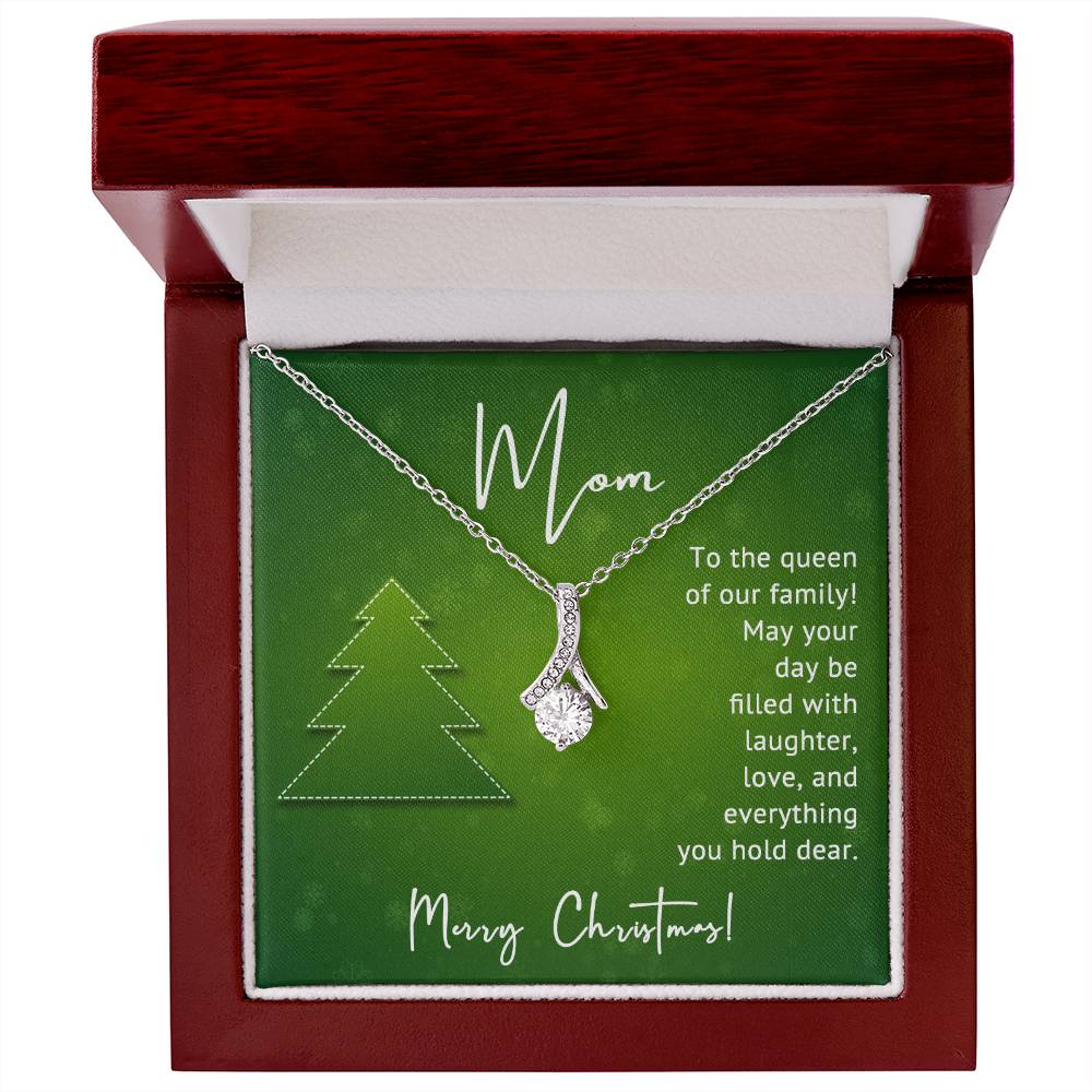 Merry Christmas to the Queen of Our Family – A Heartfelt Necklace Gift for Mom A1005