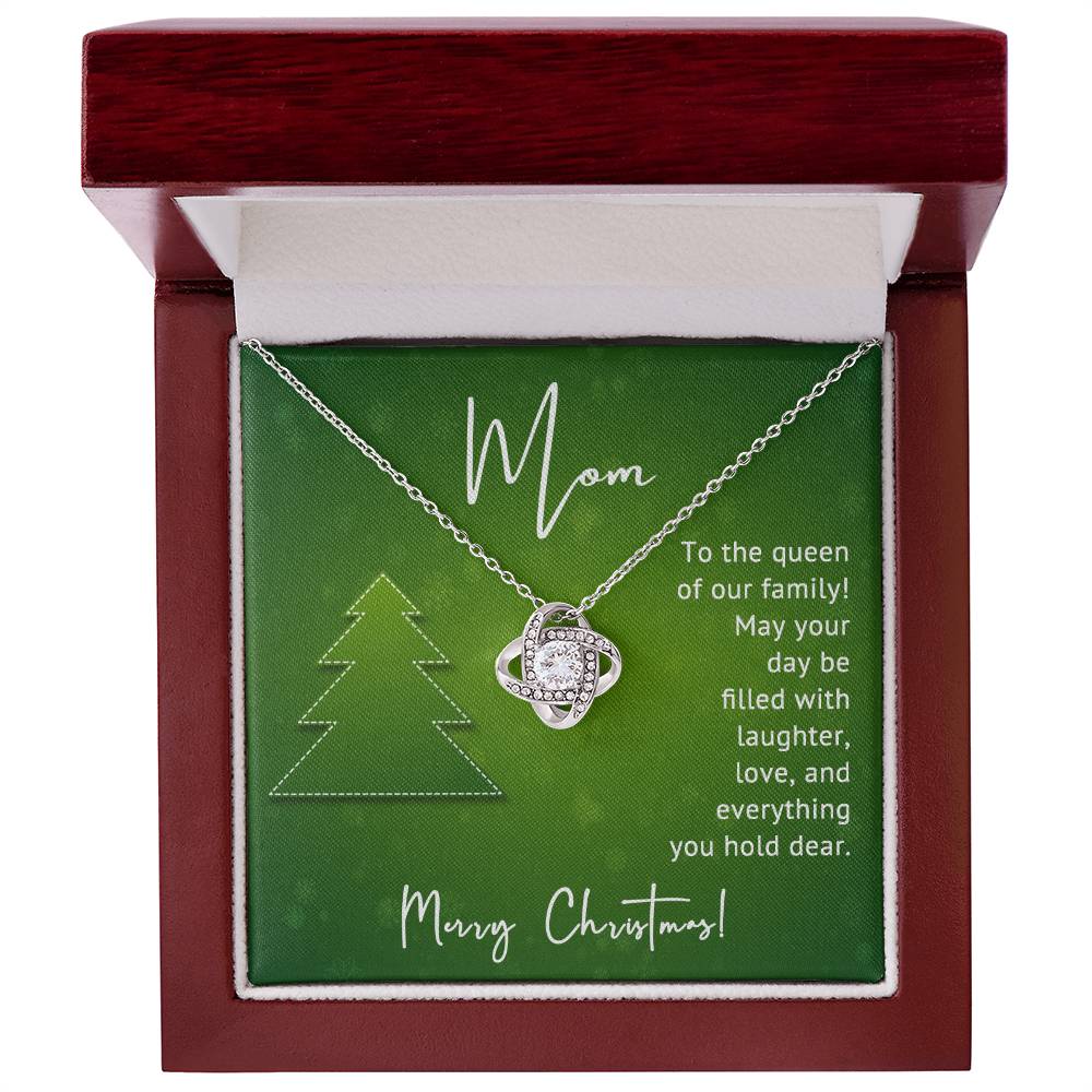 Merry Christmas to the Queen of Our Family – A Heartfelt Necklace Gift for Mom A1005