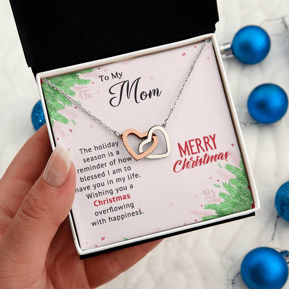 Merry Christmas to My Mom – Wishing You Overflowing Happiness with a Beautiful Necklace Gift A1006