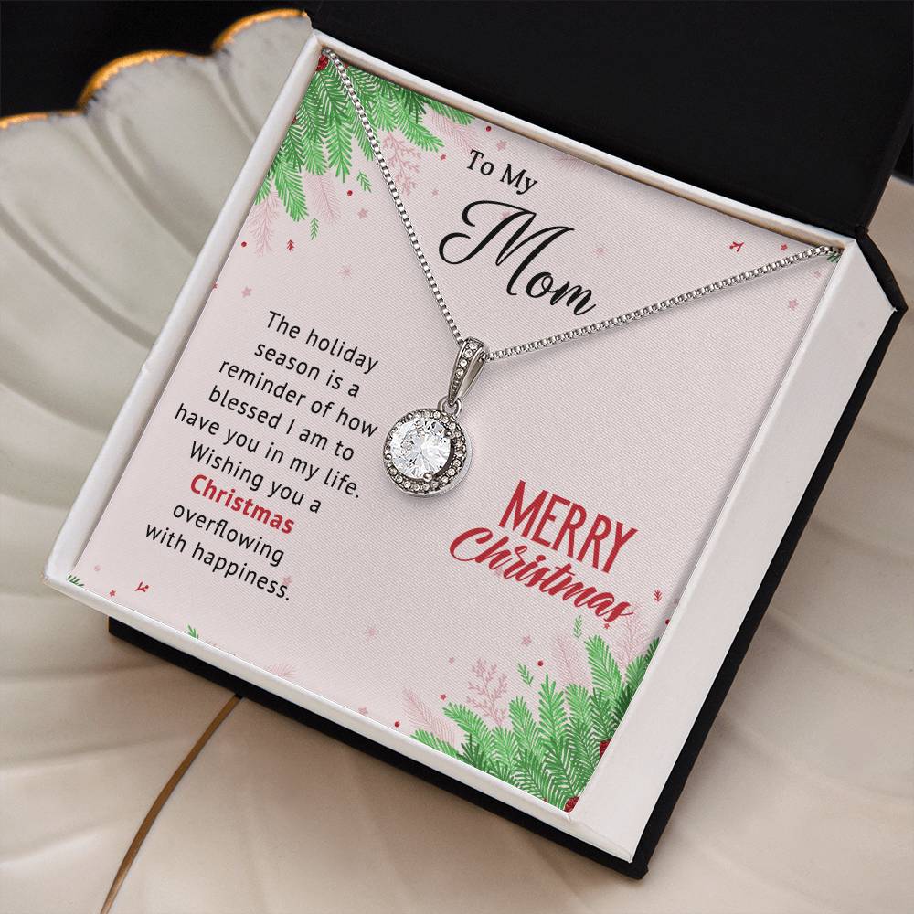 Merry Christmas to My Mom – Wishing You Overflowing Happiness with a Beautiful Necklace Gift A1006