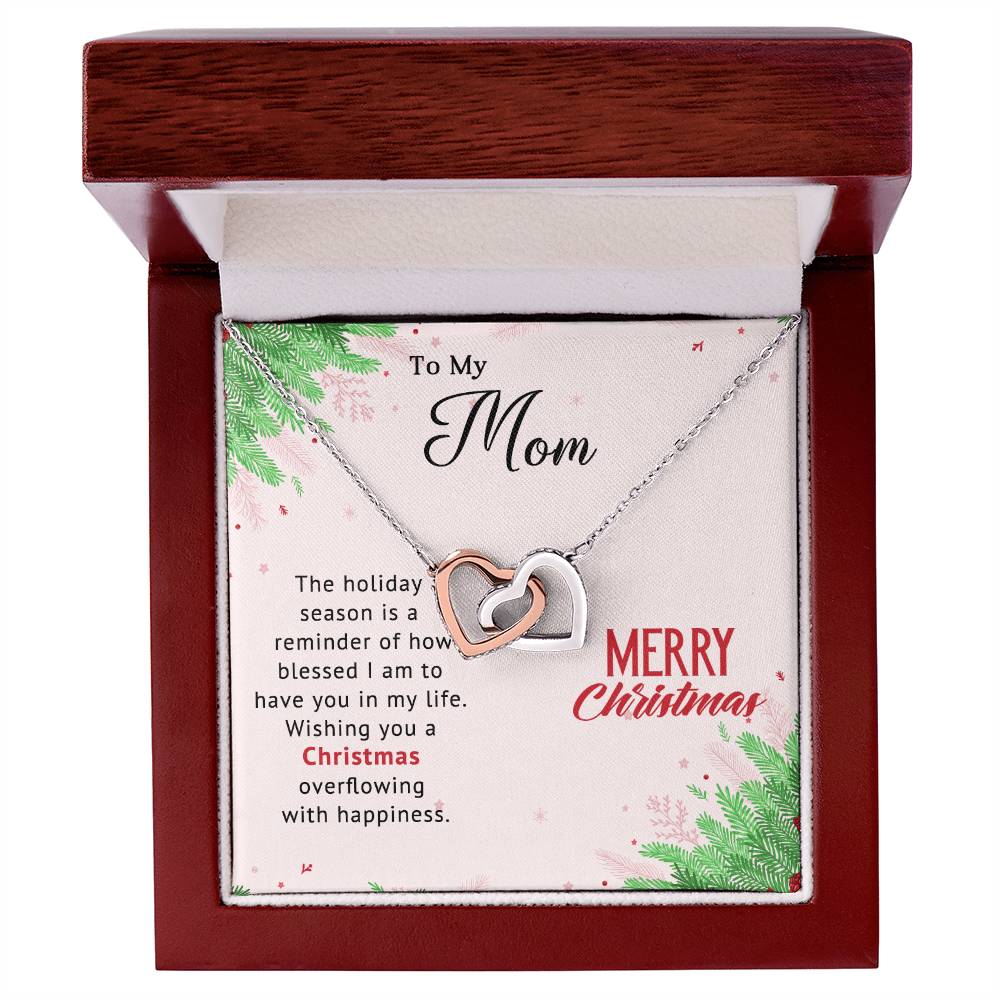 Merry Christmas to My Mom – Wishing You Overflowing Happiness with a Beautiful Necklace Gift A1006