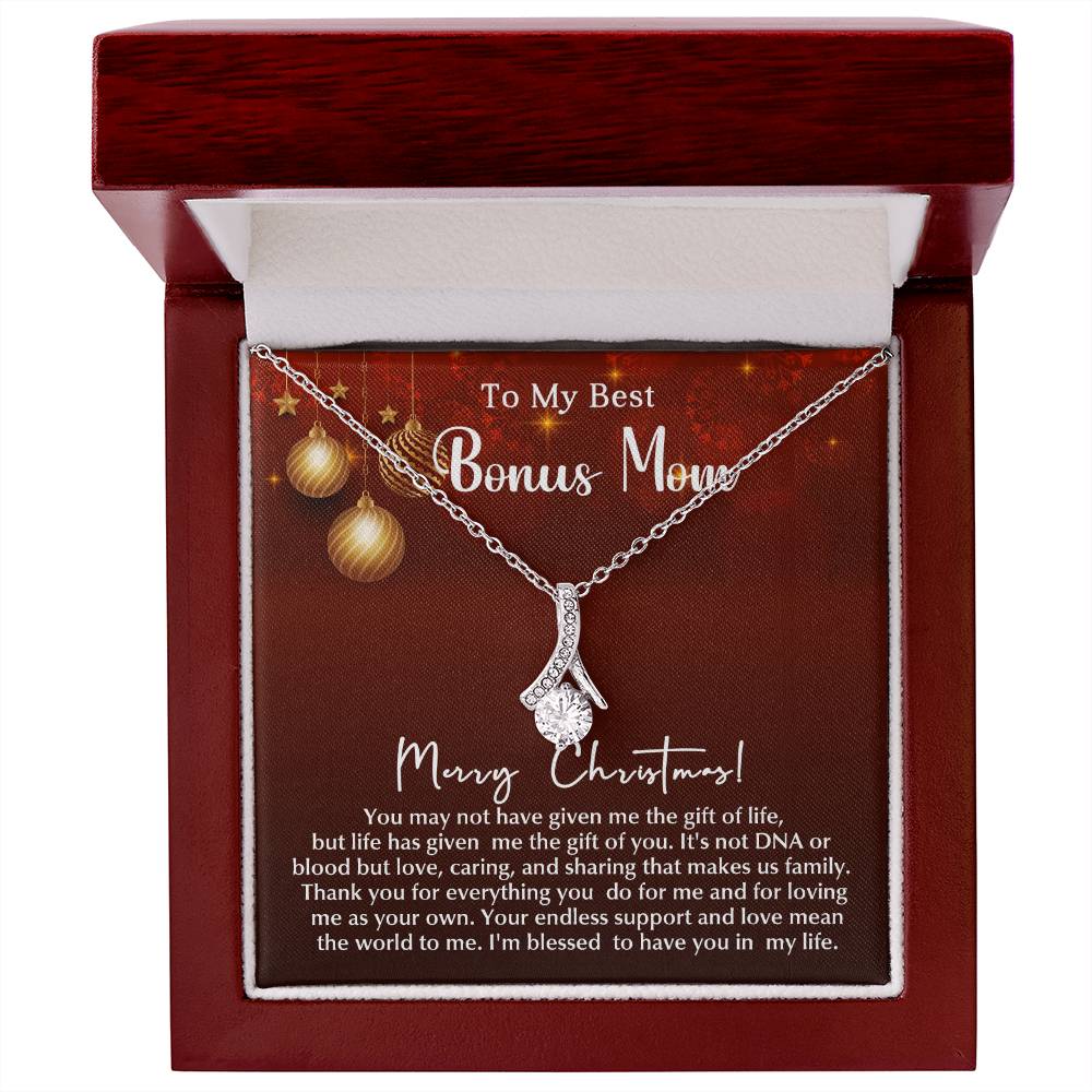 Merry Christmas to My Wonderful Bonus Mom – A Stunning Necklace to Celebrate Your Love A1007