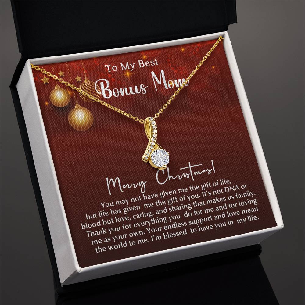 Merry Christmas to My Wonderful Bonus Mom – A Stunning Necklace to Celebrate Your Love A1007