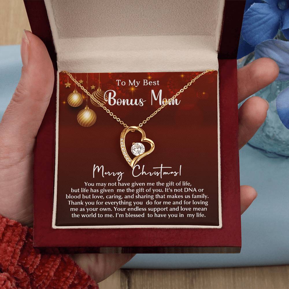 Merry Christmas to My Wonderful Bonus Mom – A Stunning Necklace to Celebrate Your Love A1007