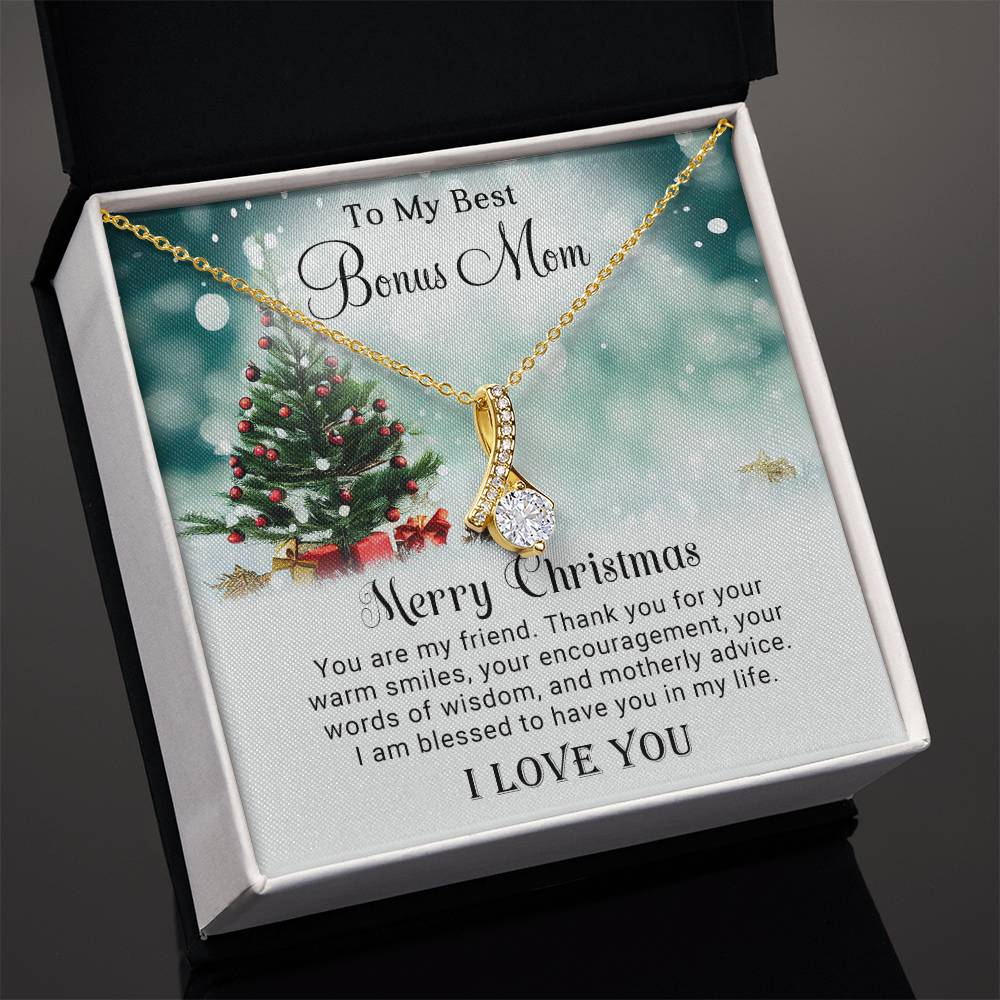 Celebrate Christmas with a Beautiful Necklace for My Best Bonus Mom A1010