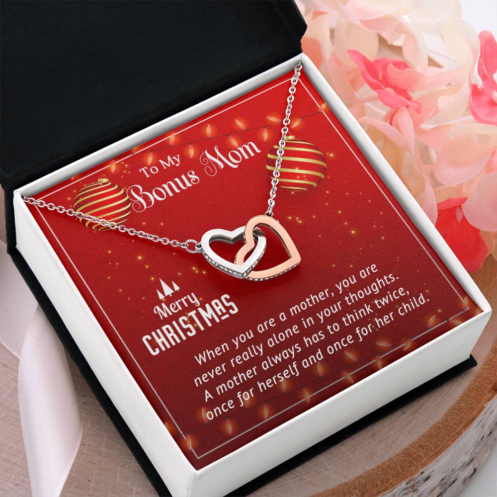 Personalized Necklace and Message Card: A Special Christmas Gift for Your Bonus Mom A1012