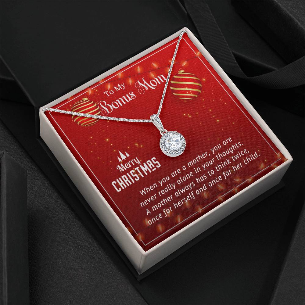 Personalized Necklace and Message Card: A Special Christmas Gift for Your Bonus Mom A1012