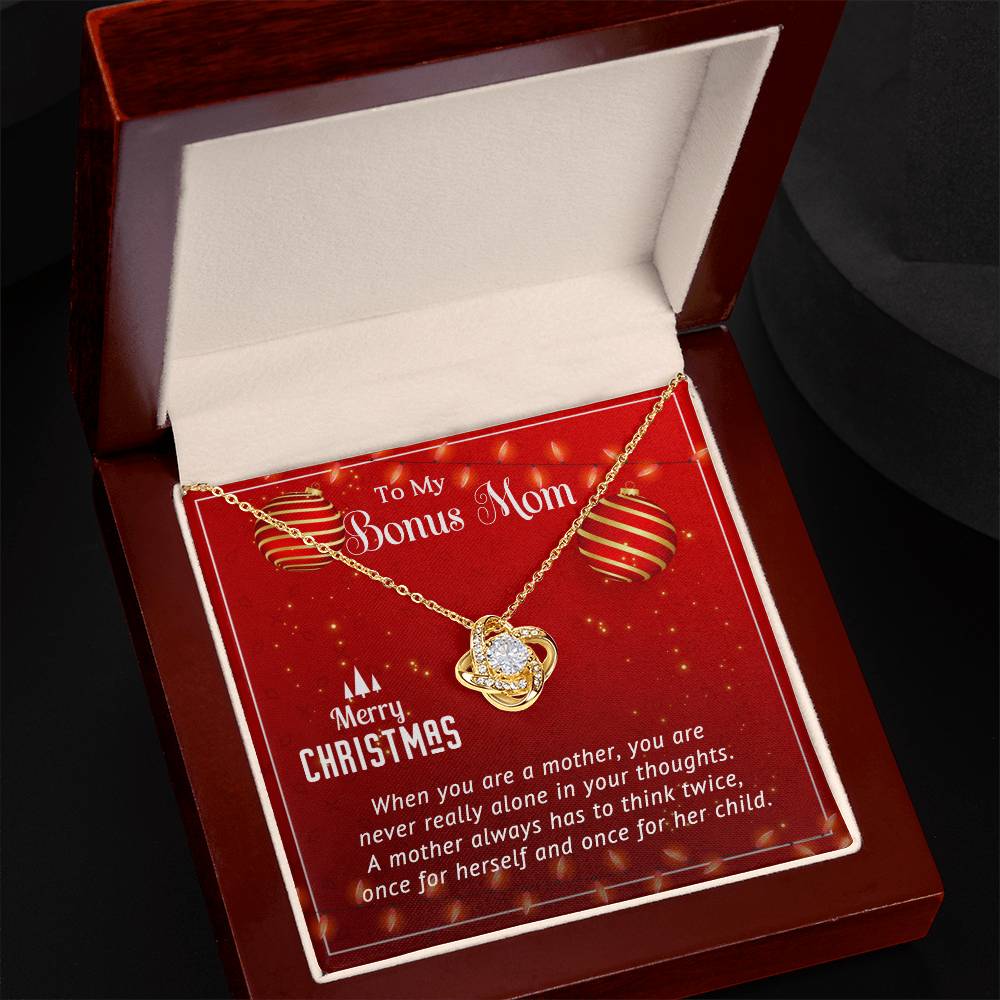 Personalized Necklace and Message Card: A Special Christmas Gift for Your Bonus Mom A1012