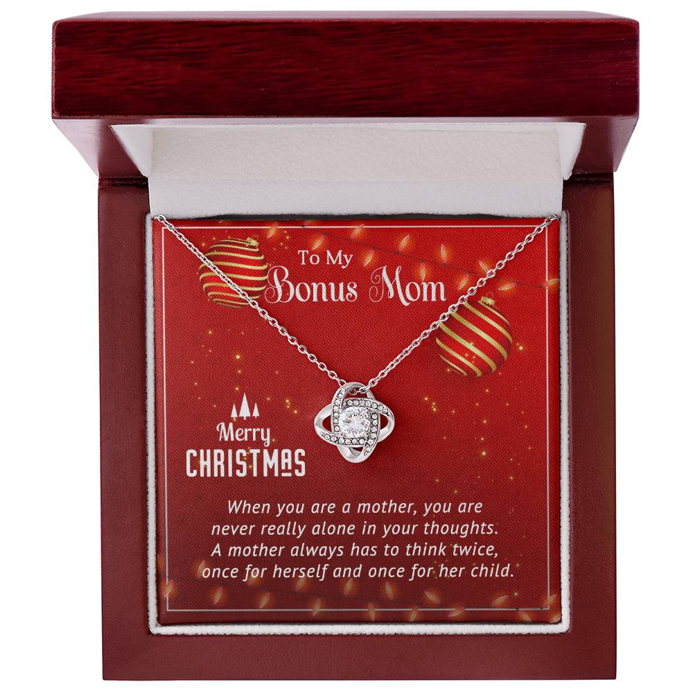 Personalized Necklace and Message Card: A Special Christmas Gift for Your Bonus Mom A1012