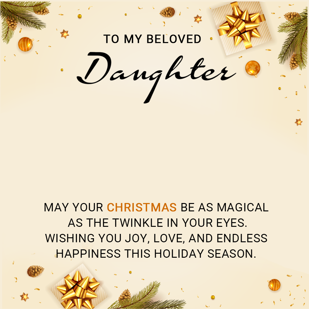 Elegant Christmas Necklace for Your Precious Daughter – A Cherished Gift A1013