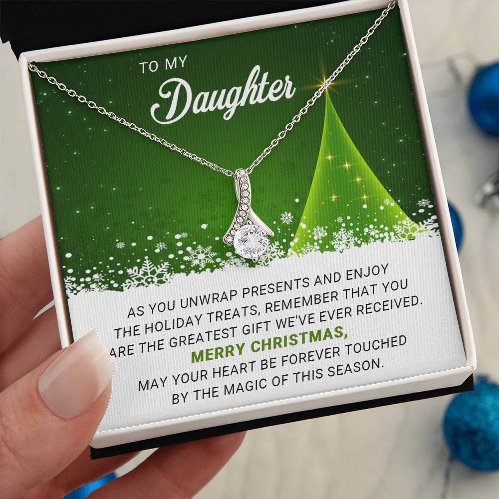 Radiant Reminders: A Christmas Necklace for My Sweet Daughter A1019