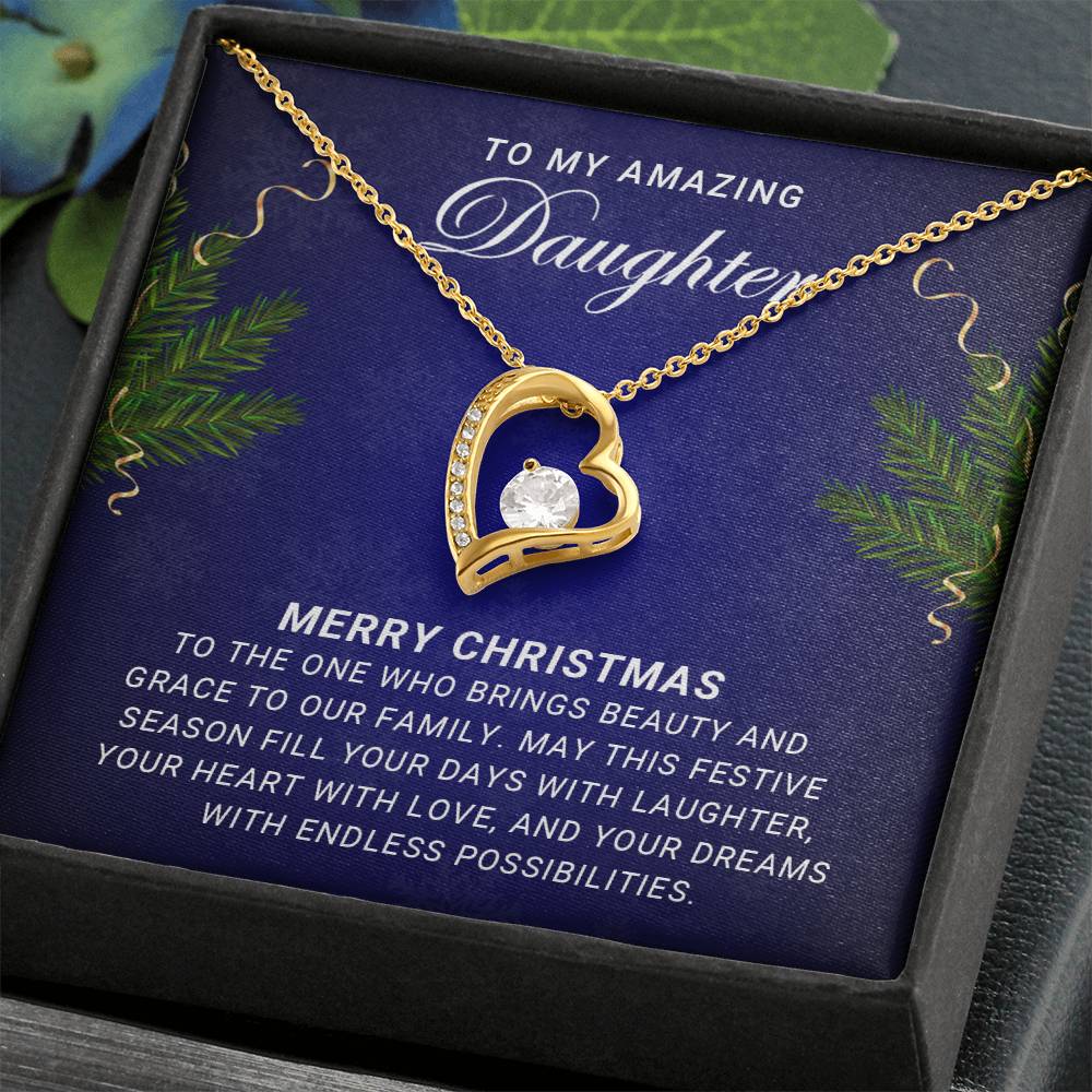 Beautiful Christmas Necklace Gift for My Amazing Daughter A1020