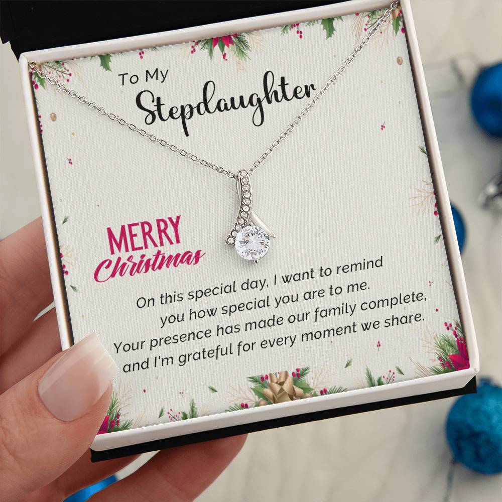 Stepdaughter's Merry Christmas Jewelry Gift A1027