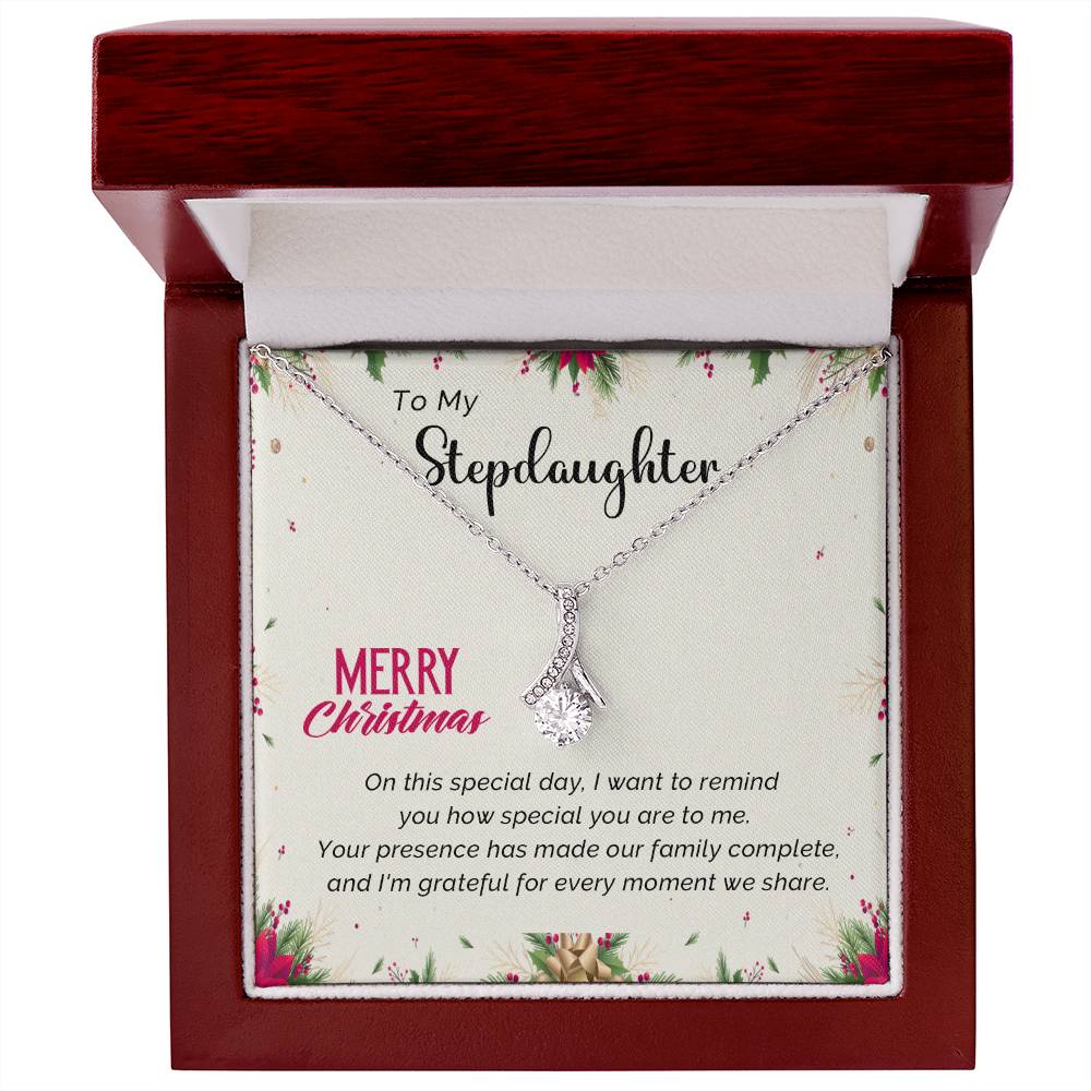 Stepdaughter's Merry Christmas Jewelry Gift A1027