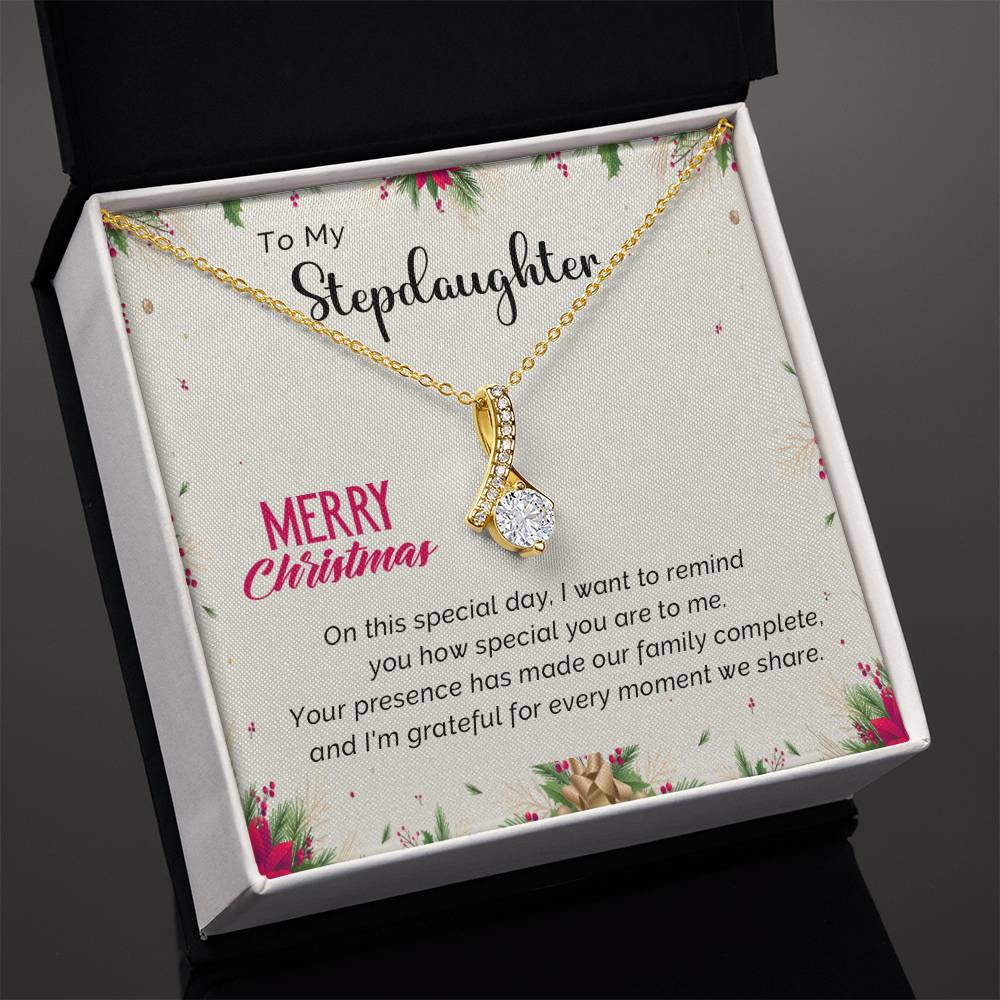 Stepdaughter's Merry Christmas Jewelry Gift A1027