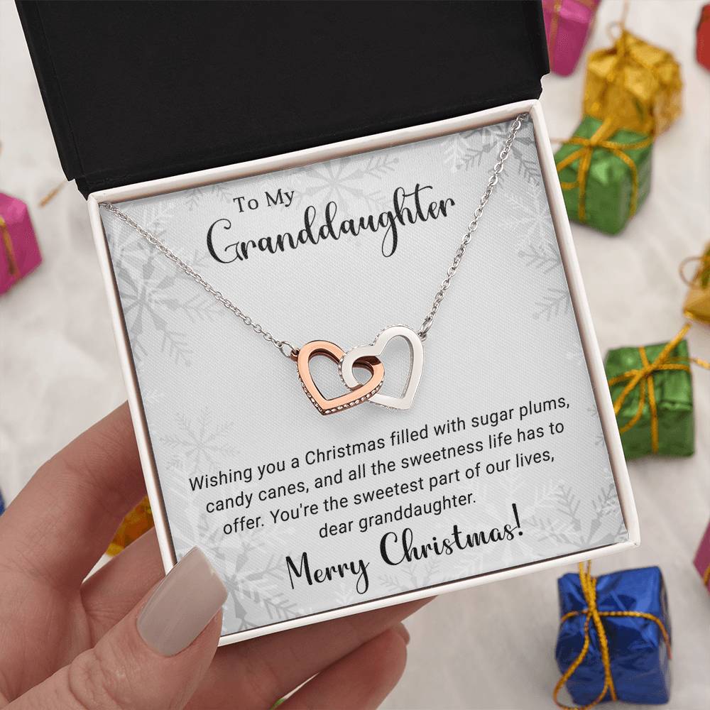 Merry Christmas Necklace for My Beloved Granddaughter A1030