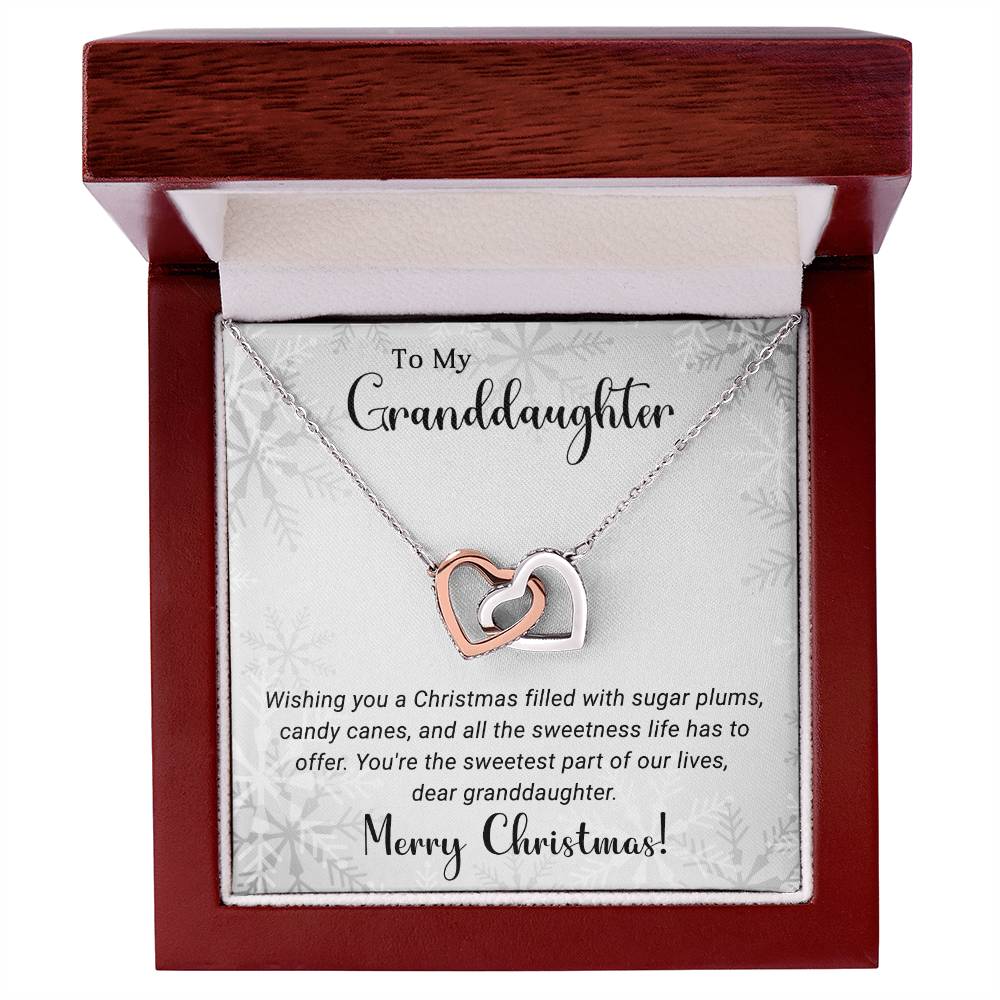 Merry Christmas Necklace for My Beloved Granddaughter A1030