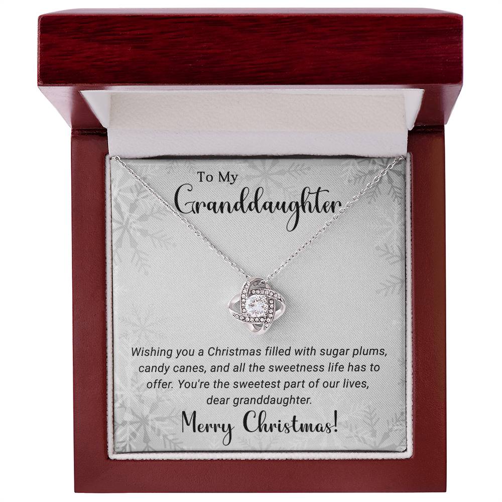 Merry Christmas Necklace for My Beloved Granddaughter A1030