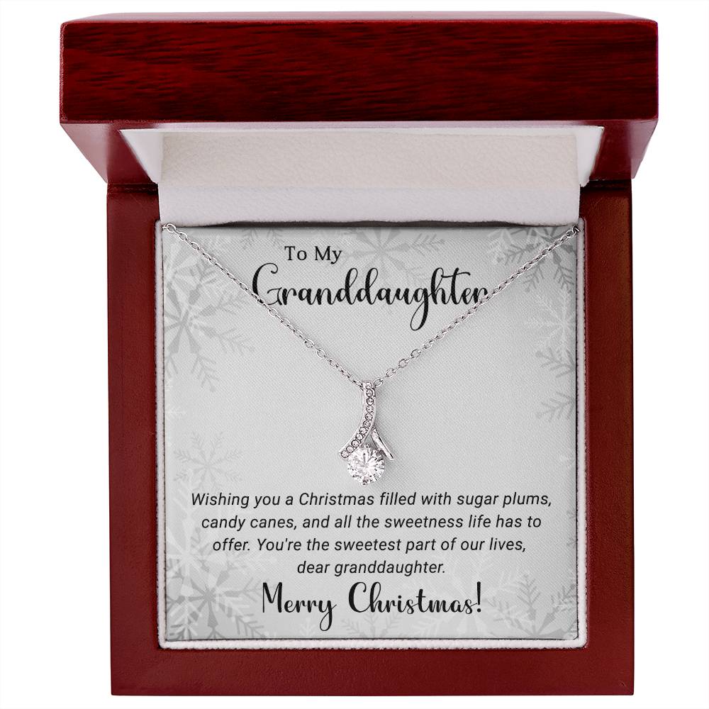 Merry Christmas Necklace for My Beloved Granddaughter A1030