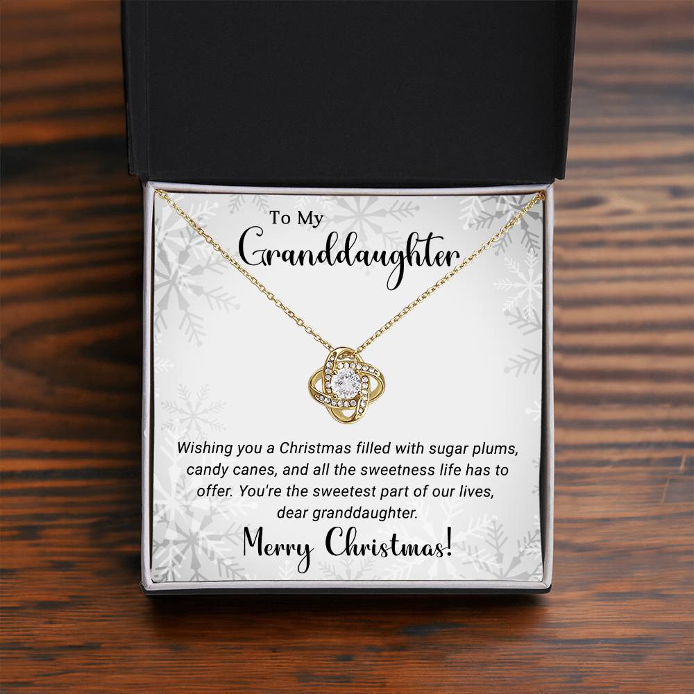 Merry Christmas Necklace for My Beloved Granddaughter A1030