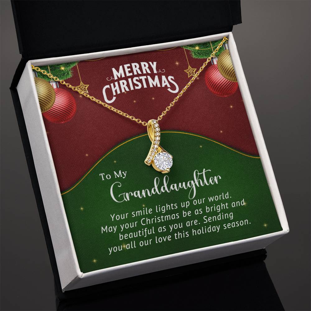 Special Christmas Necklace Gift for Granddaughter - Celebrate Her with Love A1031