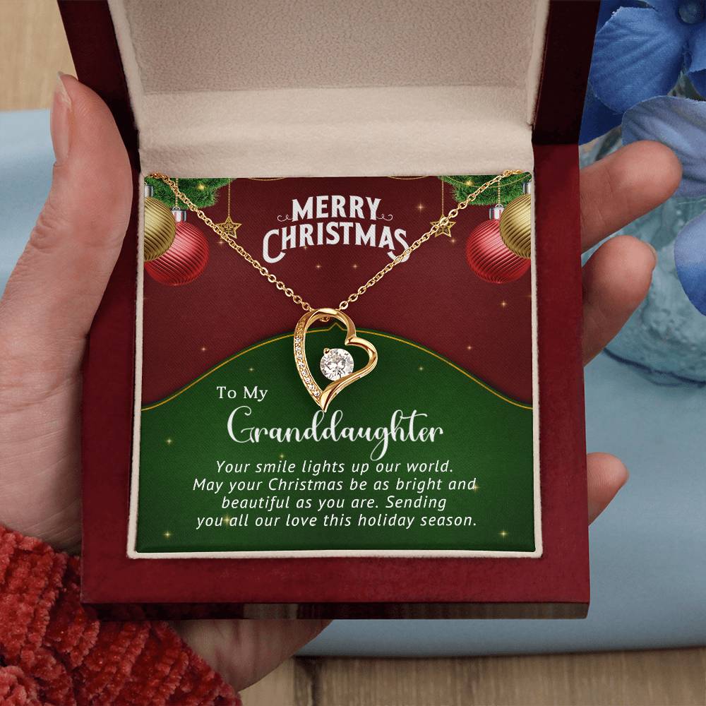 Special Christmas Necklace Gift for Granddaughter - Celebrate Her with Love A1031