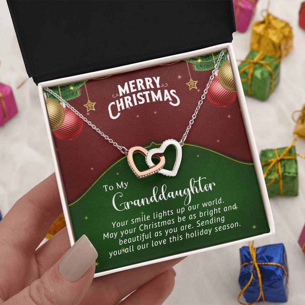 Special Christmas Necklace Gift for Granddaughter - Celebrate Her with Love A1031