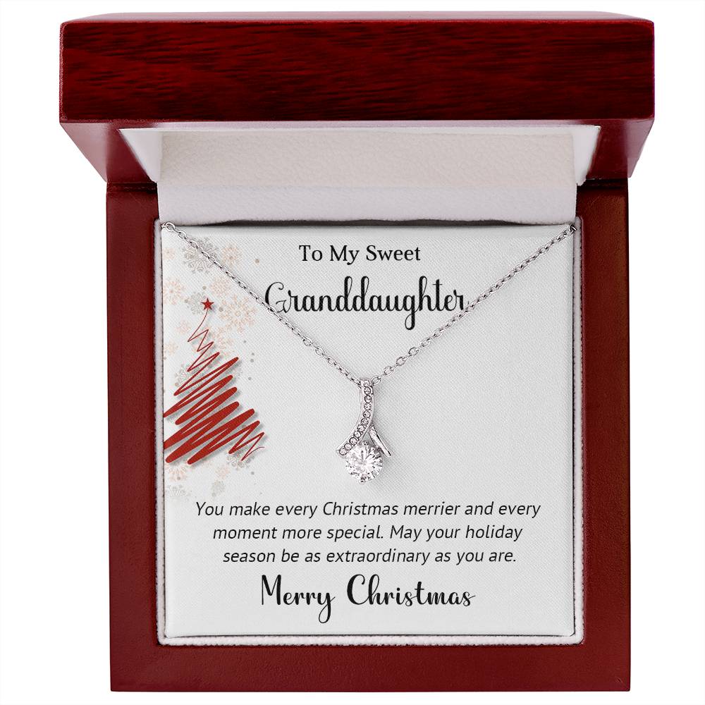 Gift for My Sweet Granddaughter – Elegant Necklace to Show How Much You Care A1036