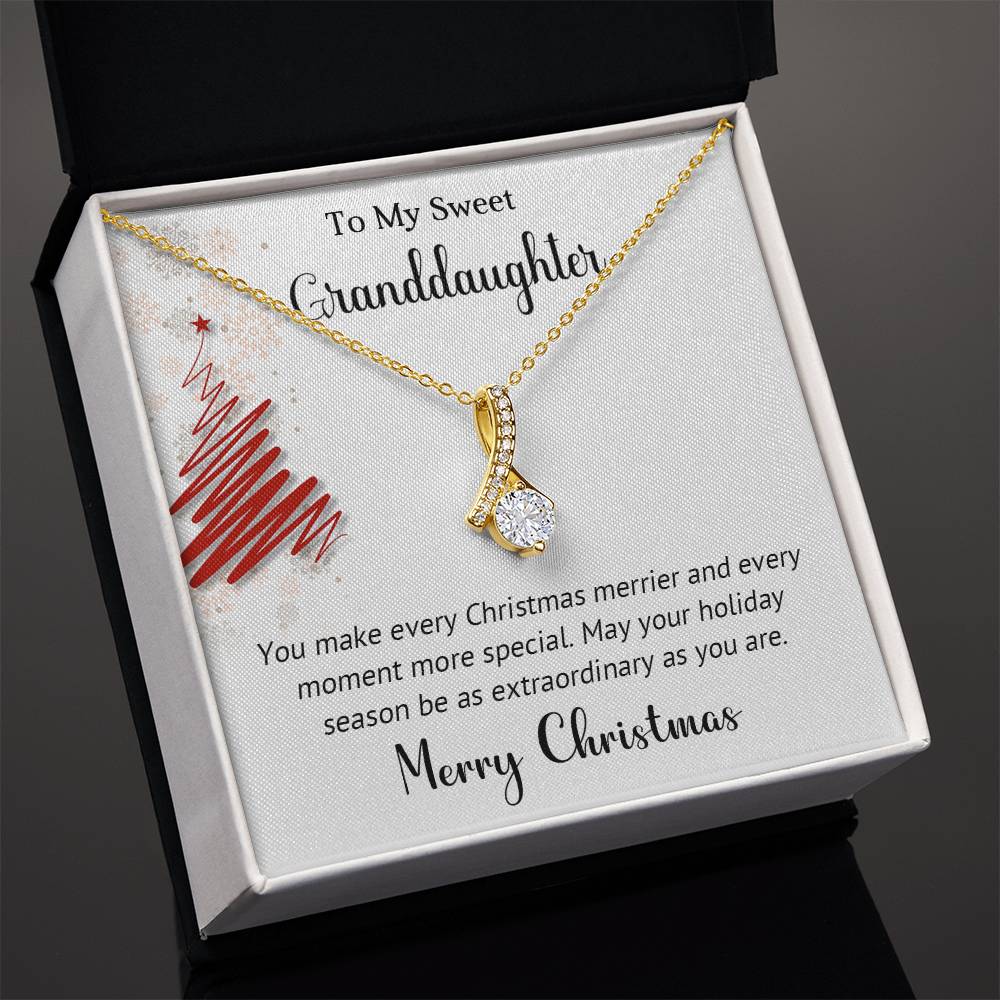 Gift for My Sweet Granddaughter – Elegant Necklace to Show How Much You Care A1036