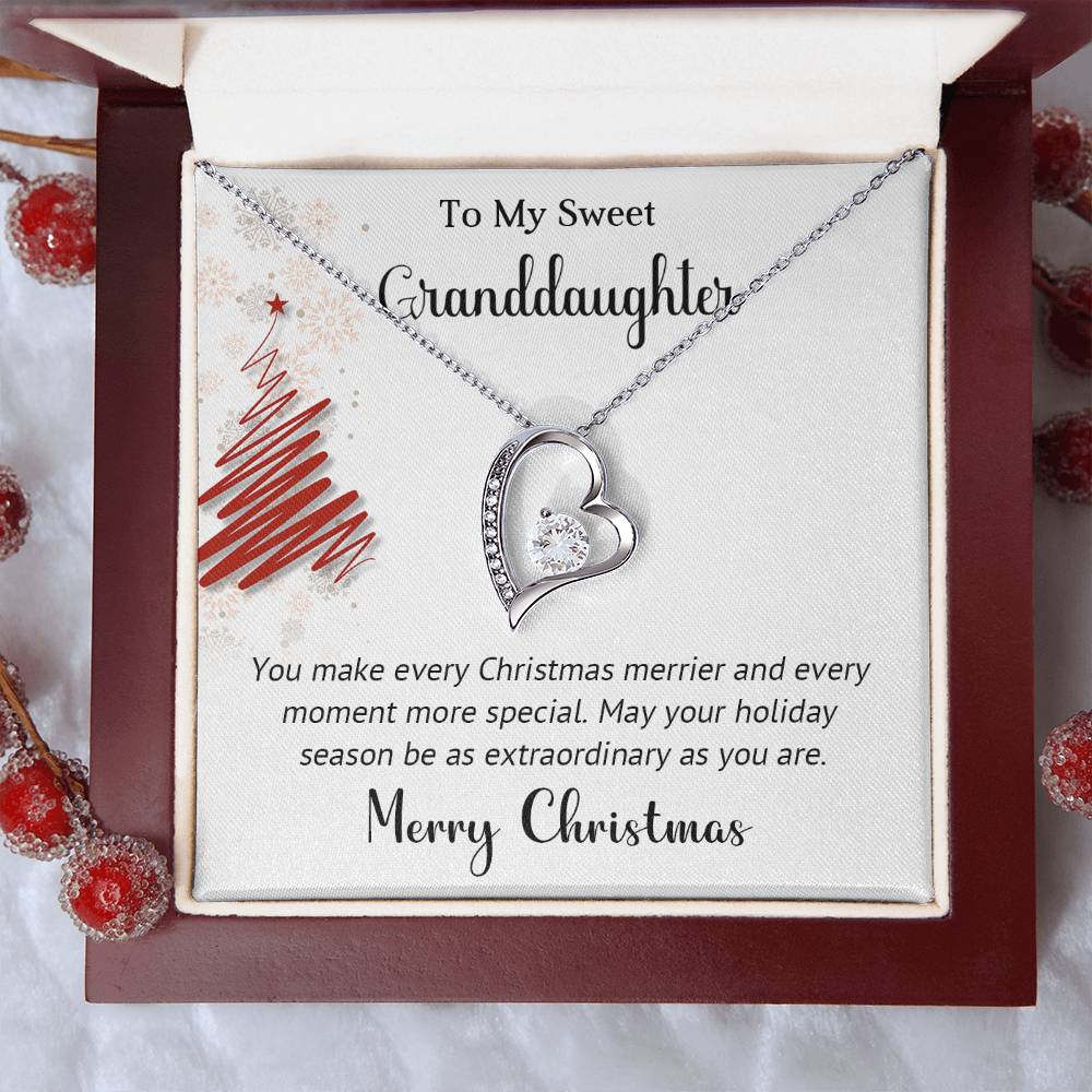 Gift for My Sweet Granddaughter – Elegant Necklace to Show How Much You Care A1036