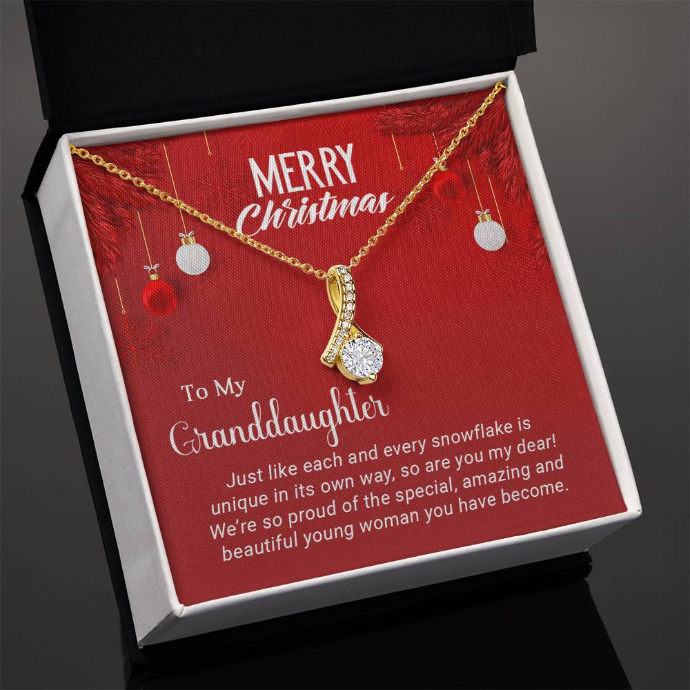 Celebrate Christmas with My Granddaughter – A Unique Necklace Gift of Love A1037