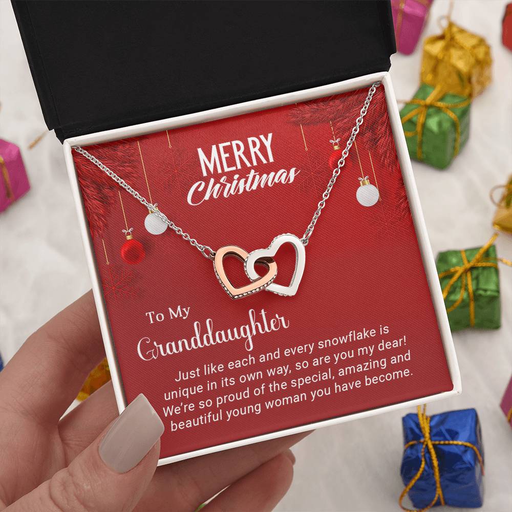 Celebrate Christmas with My Granddaughter – A Unique Necklace Gift of Love A1037