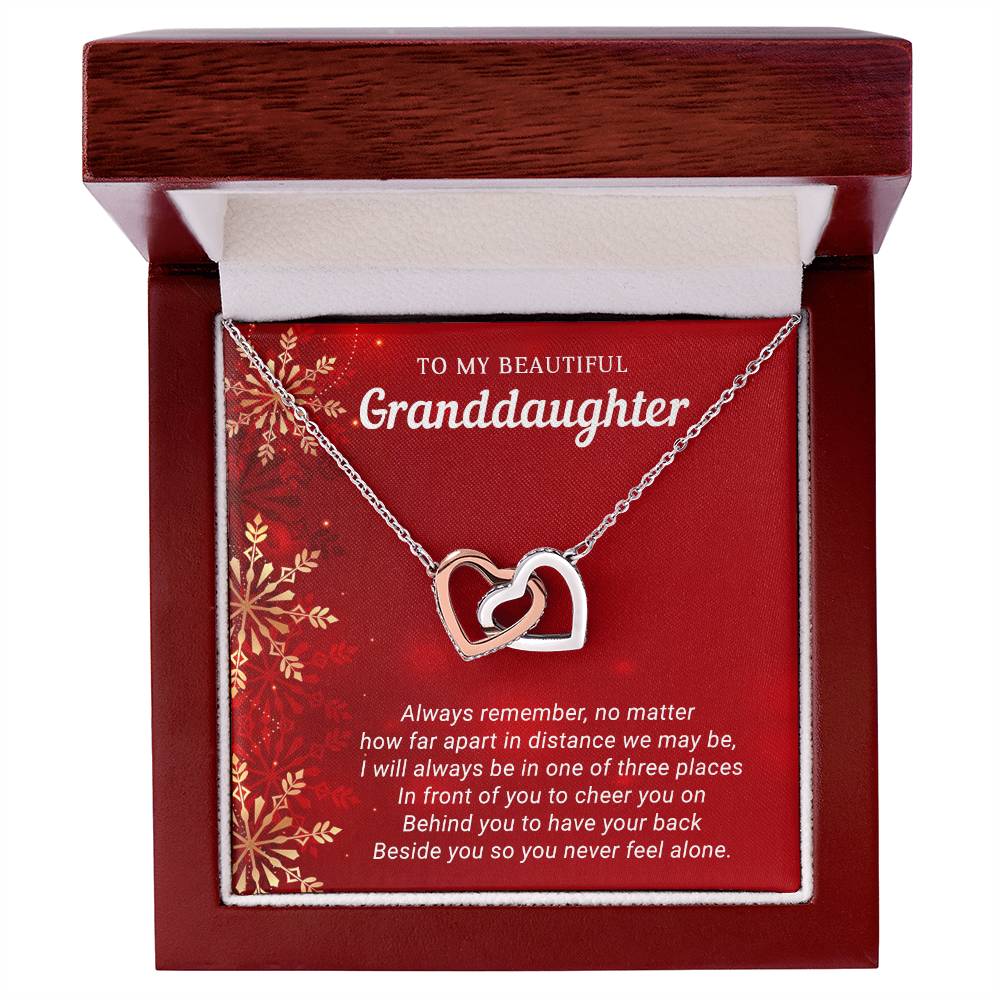 To My Precious Granddaughter, Merry Christmas – A Radiant Necklace to Warm Her Heart A1038