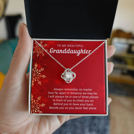 To My Precious Granddaughter, Merry Christmas – A Radiant Necklace to Warm Her Heart A1038