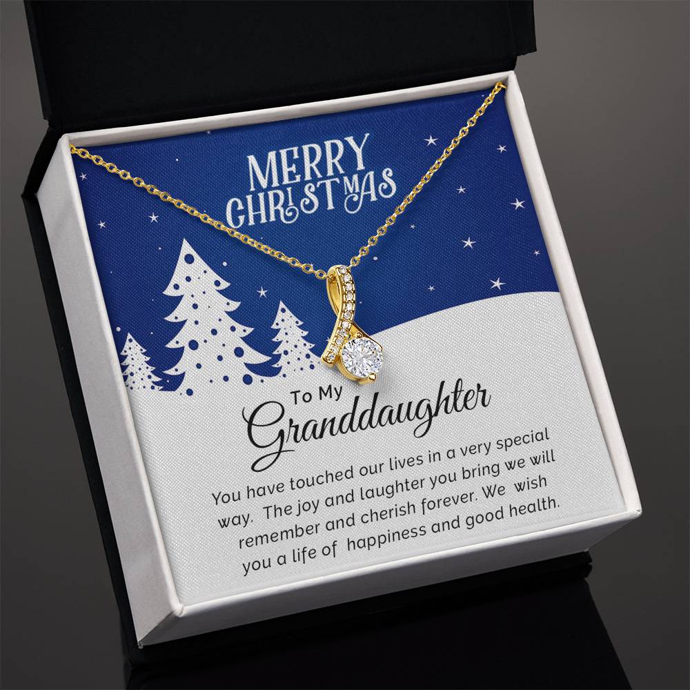 Personalized Christmas Necklace for Granddaughter – Celebrate with Love A1040