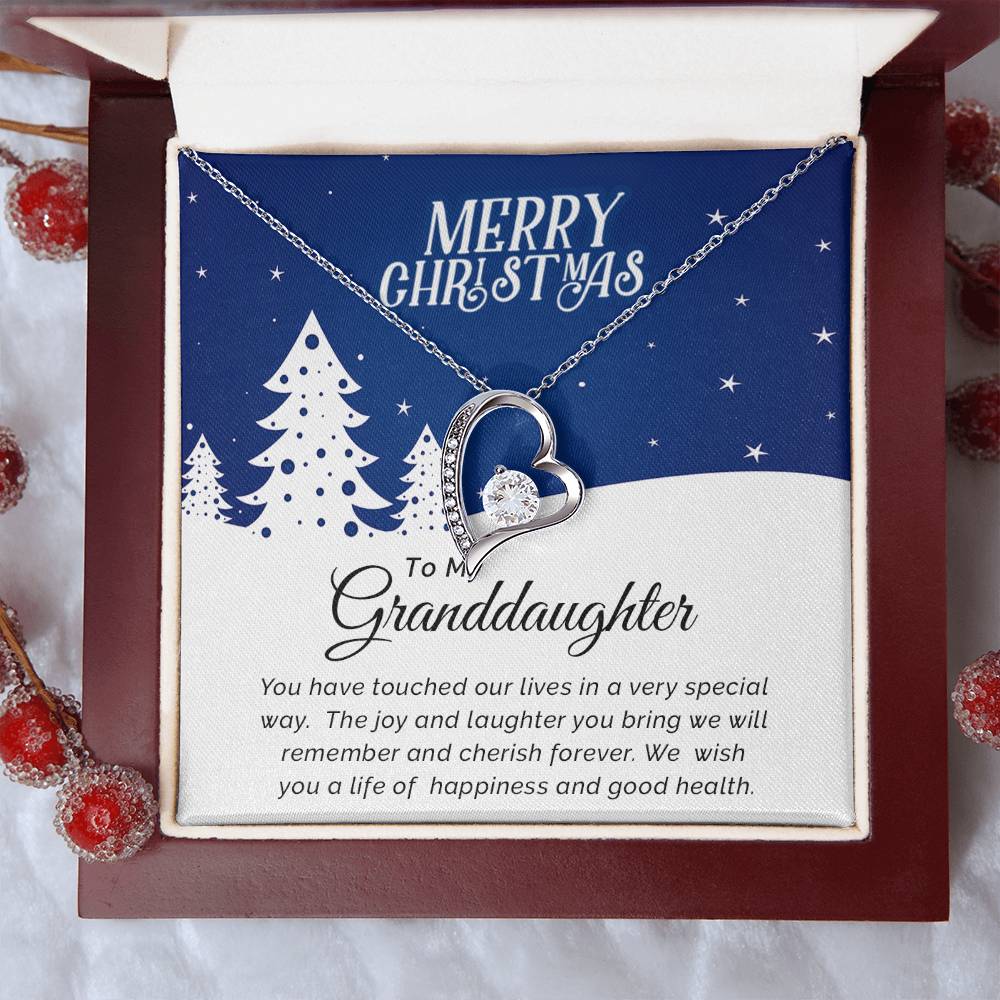 Personalized Christmas Necklace for Granddaughter – Celebrate with Love A1040